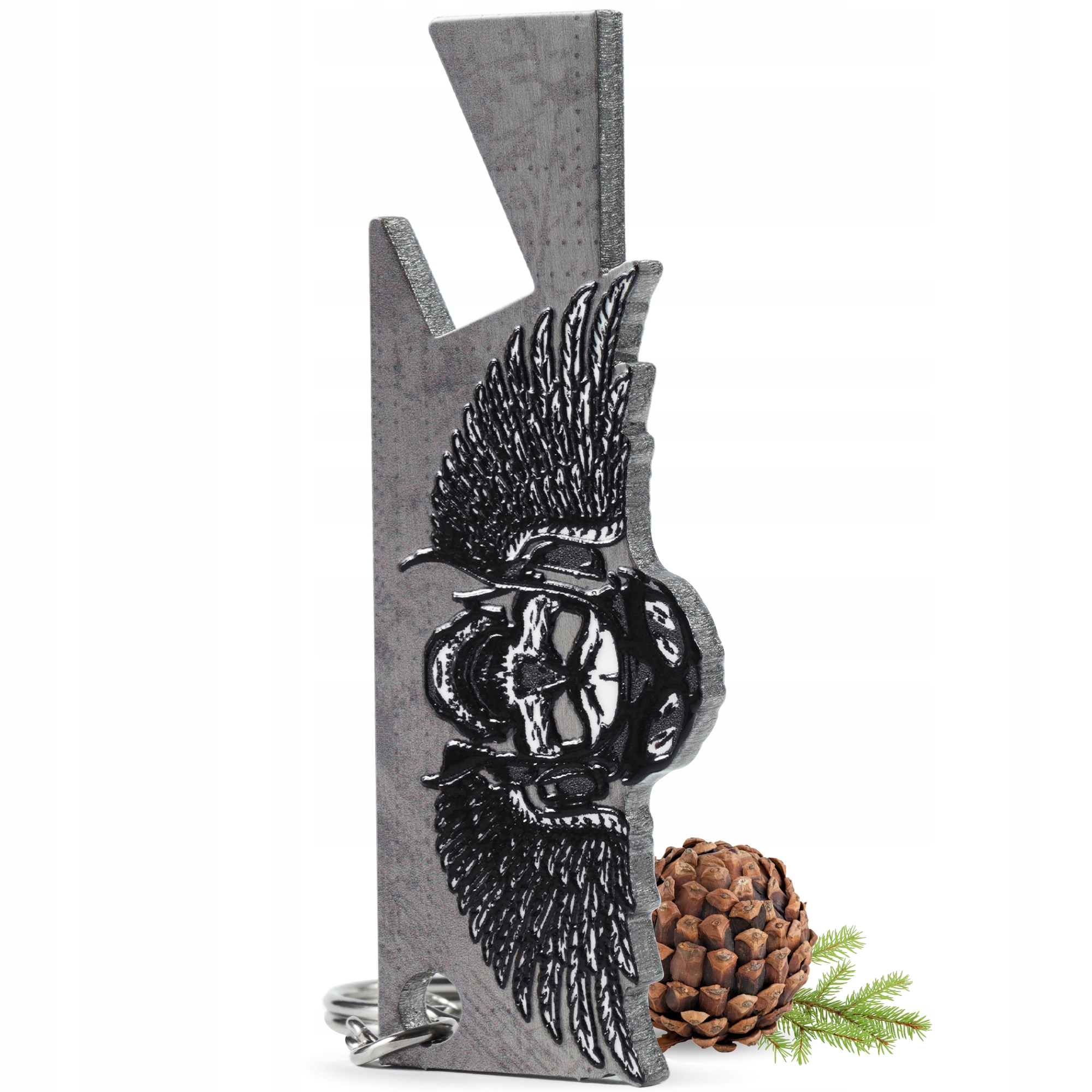 OTWIERACZ DO BUTELEK PIWA KAPSLI CZASZKA METALOWY