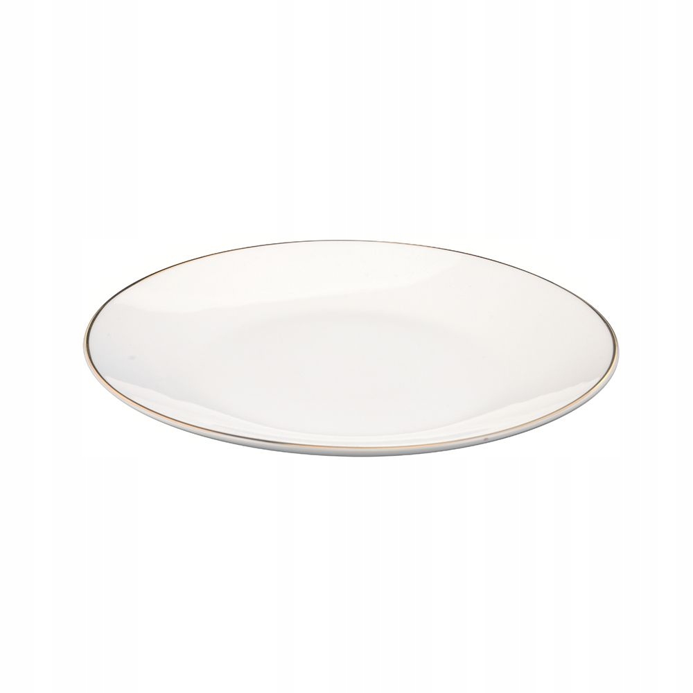 

Talerz Deserowy Porcelana Bella Złota Linia 20 CM