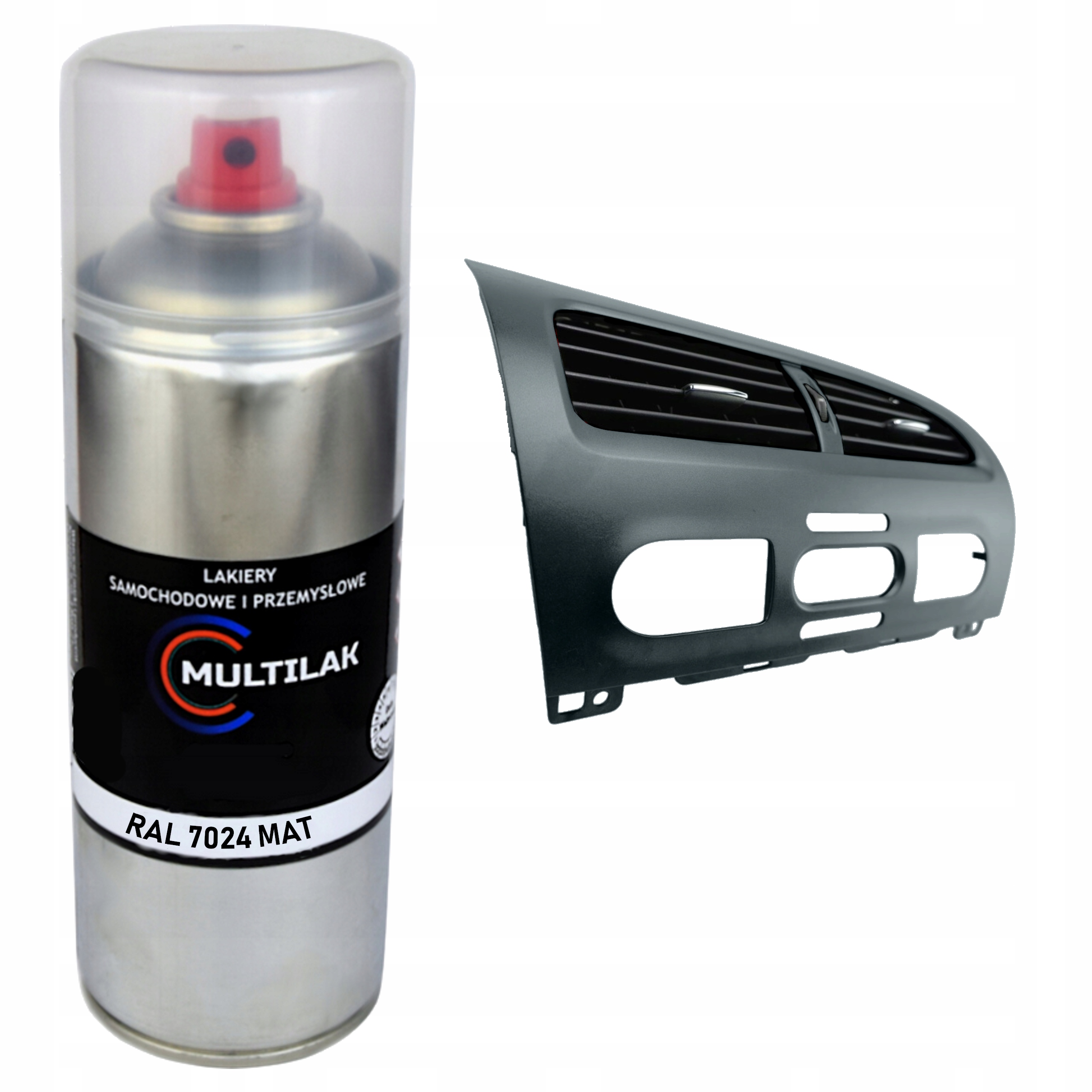 Spray lakier do dekorów listew wewnętrznych samochodowych Ral 7024 mat