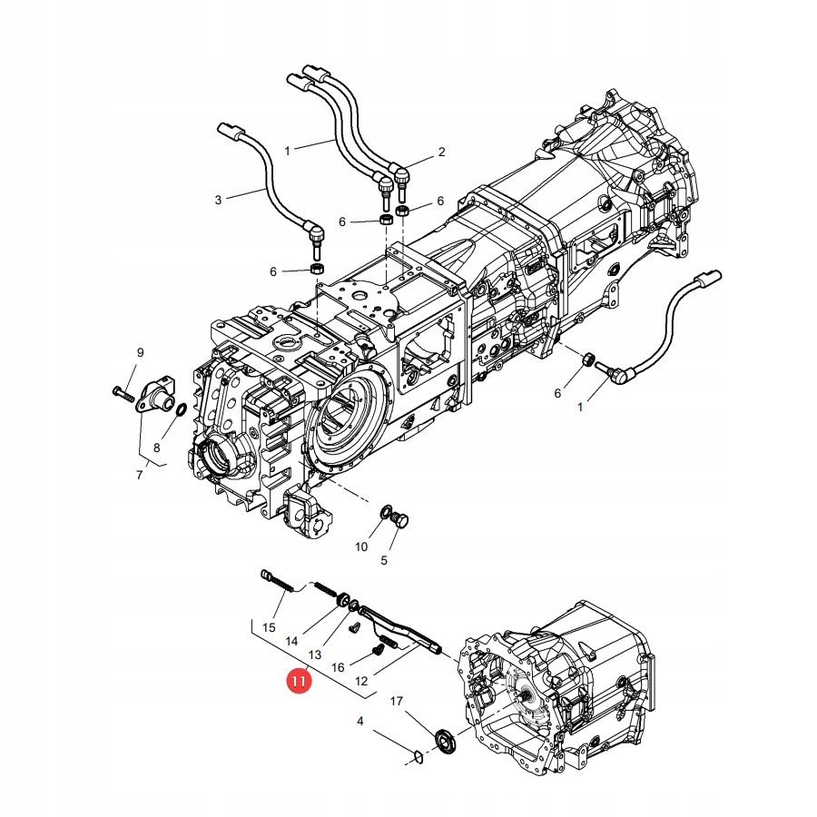 Czujnik przysp. PowerBoost MF 4308786M13 Oryginał Producent części AGCO