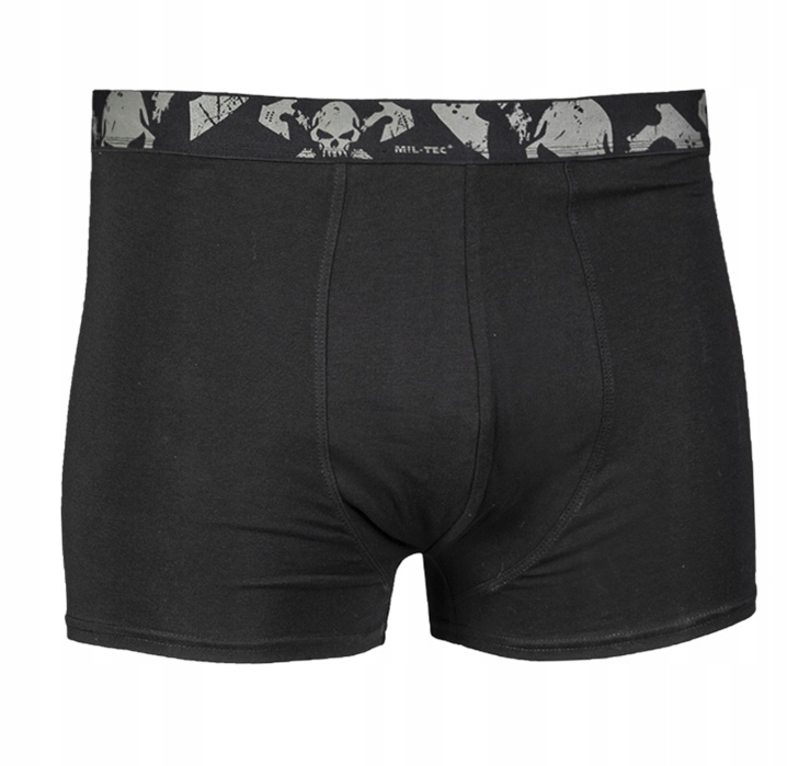 Mil-Tec Bokserki 2-pak "ShortsSkull" Czarne L