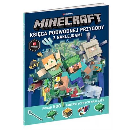 Minecraft Księga podwodnej przygody z naklejkami