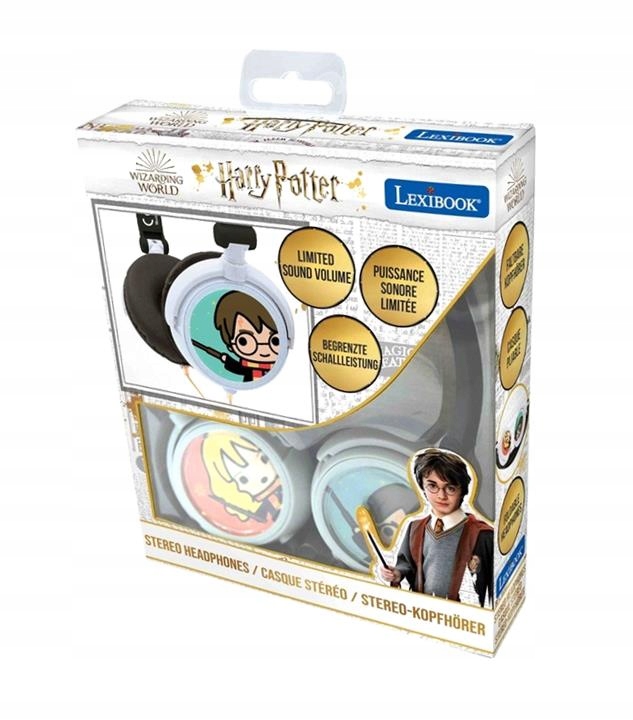 Składane Słuchawki Przewodowe Stereo Harry Potter Z Głośnością Bezpieczną D