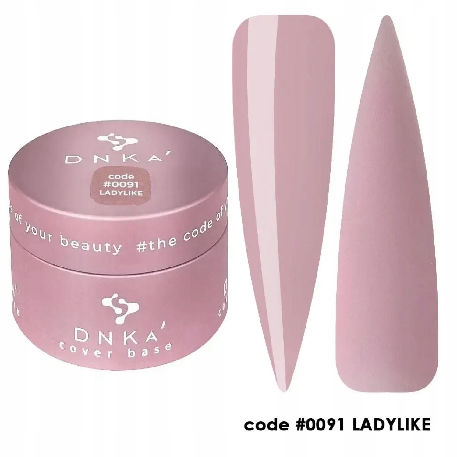Rubber Base French Cover DNKa Barevná báze 30 ml #0091 Ladylike