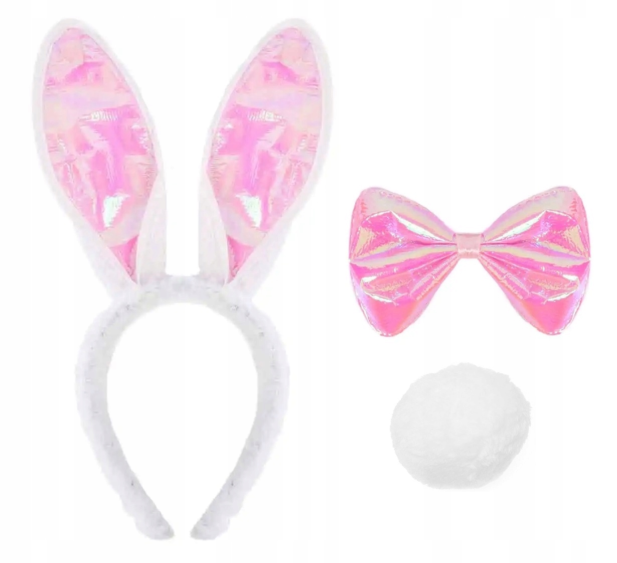 Sexy kpl króliczek PLAYBOYA uszy mucha ogonek