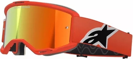 Okuliare Alpinestars Vision 5 Corp oranžové zrkadlové