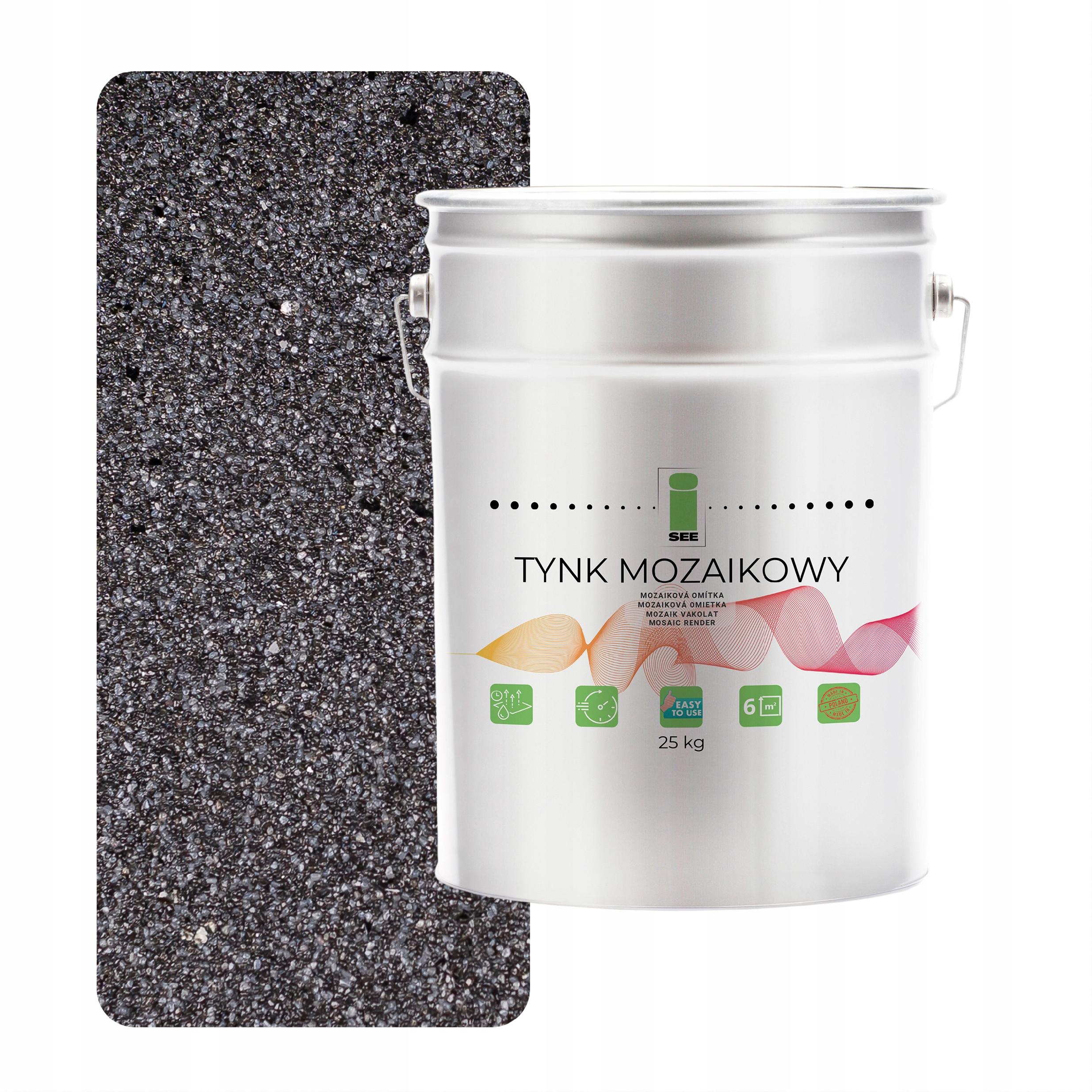 Mozaiková omietka Marmolit s Mikou Šedá Živá 25KG Trvalá Mrazuvzdorná M45