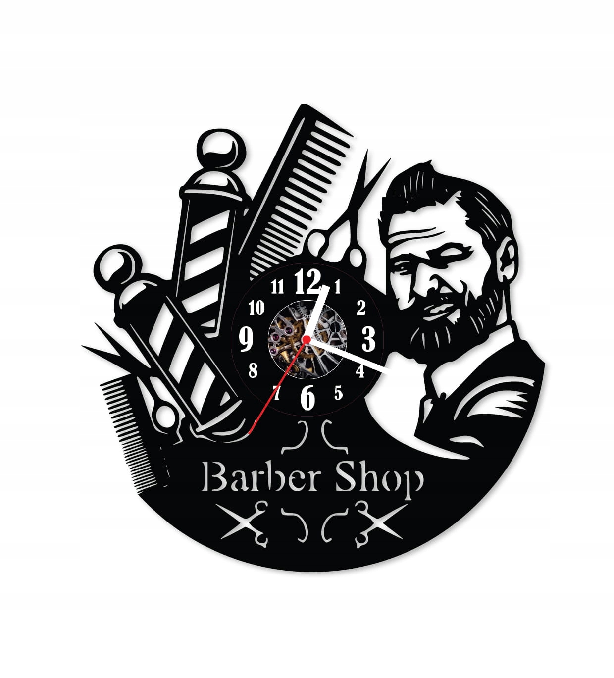 

Zegar Winylowy 30cm Barber Shop 58.5