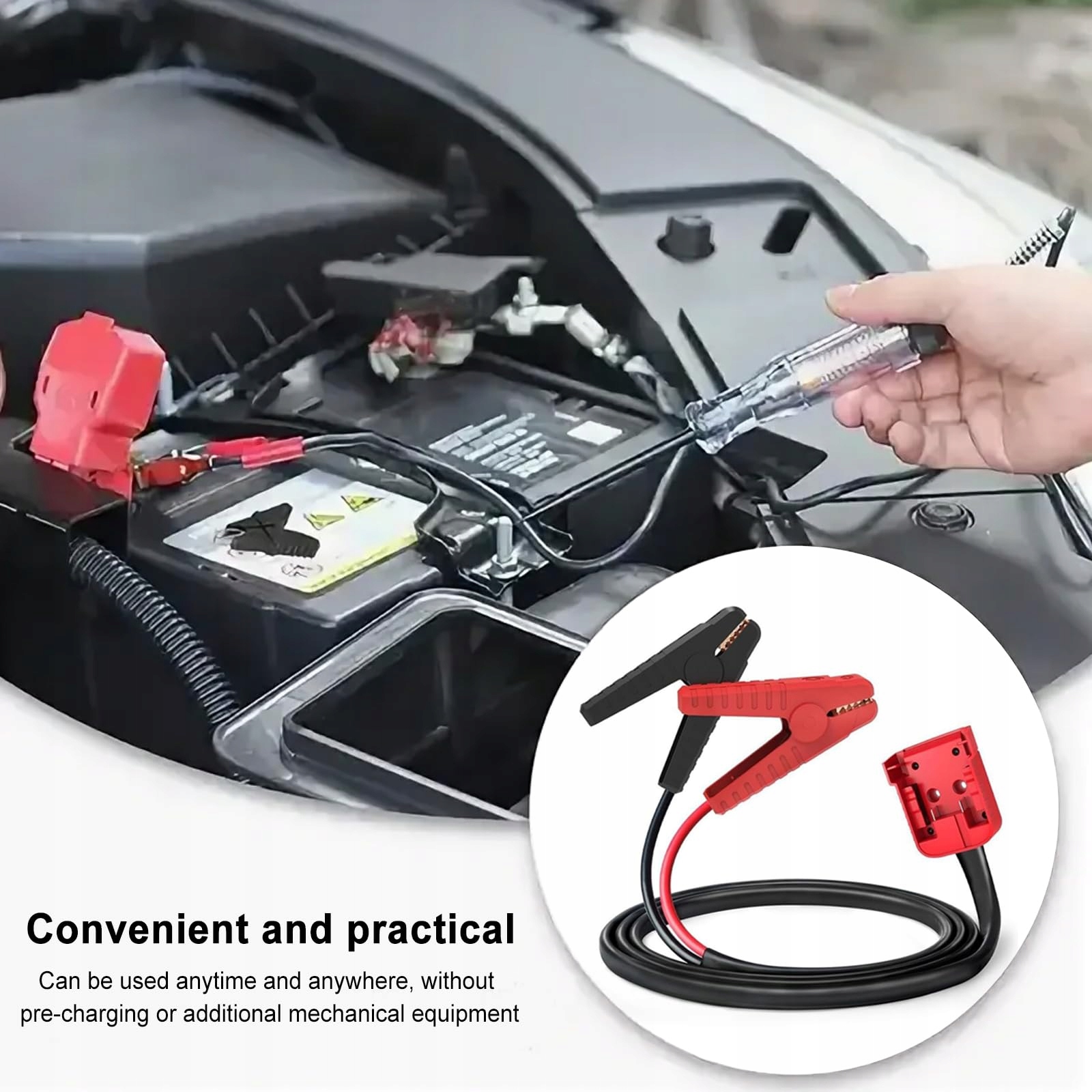 TKSE Adapter Rozruchowy 1.8M Zestaw Awaryjny 8AWG Do Milwaukee M18 — miniatura 2