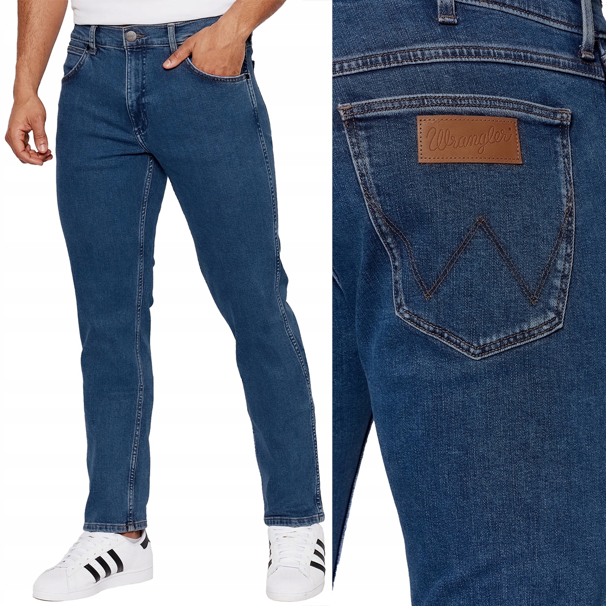 Wrangler Greensboro The Stone Ride Džíny jednoduché džínové kalhoty W40 L36