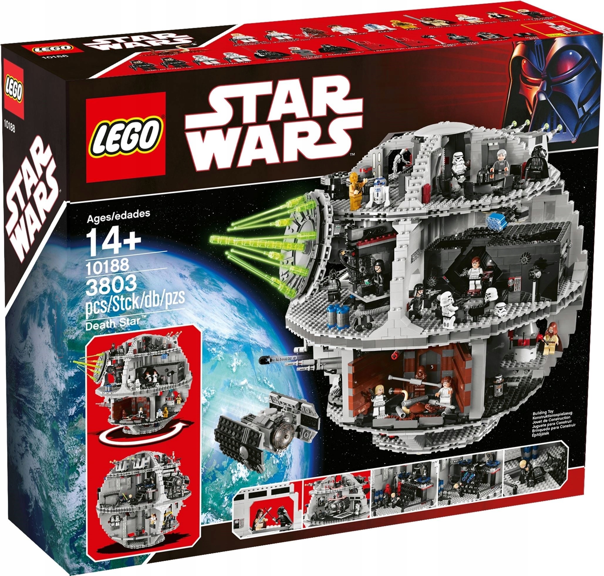 Lego Star Wars Zestaw Kolekcjonerski Death Star Gwiazda Śmierci Ucs 10188
