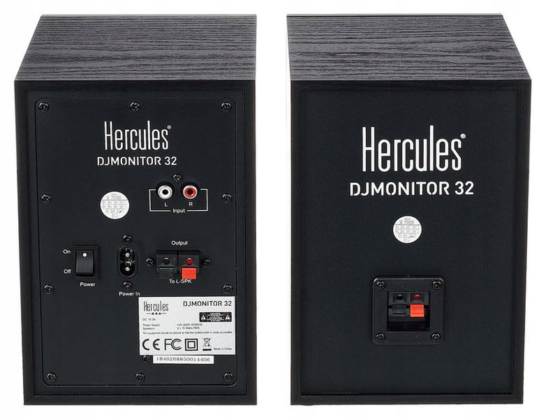 Monitory studyjne Hercules DJ Monitor 32 Złącza wejście minijack 3,5 mm