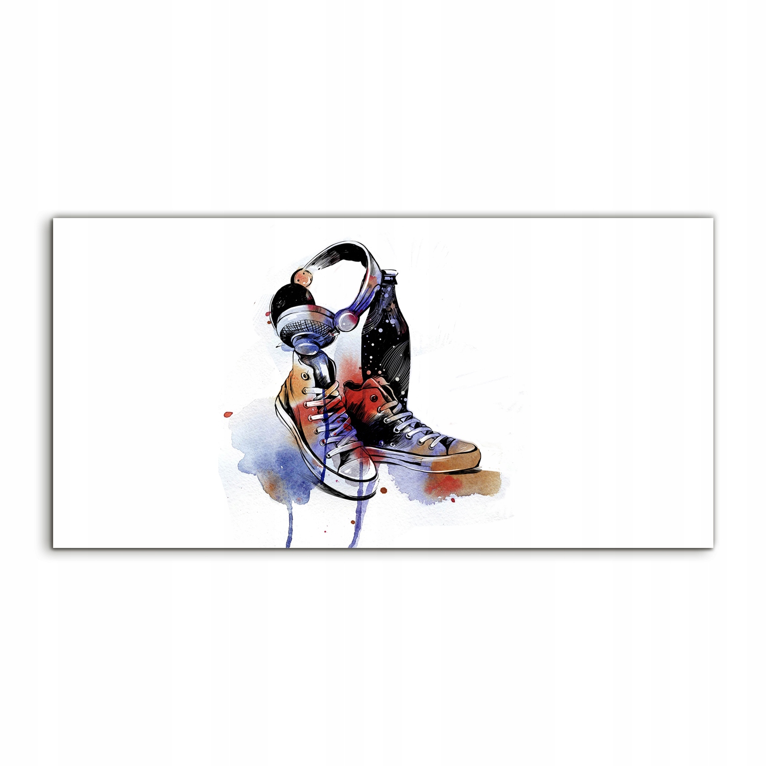 

Obraz akryl 140x70 z grafiką Ulica Art Sztuka Buty