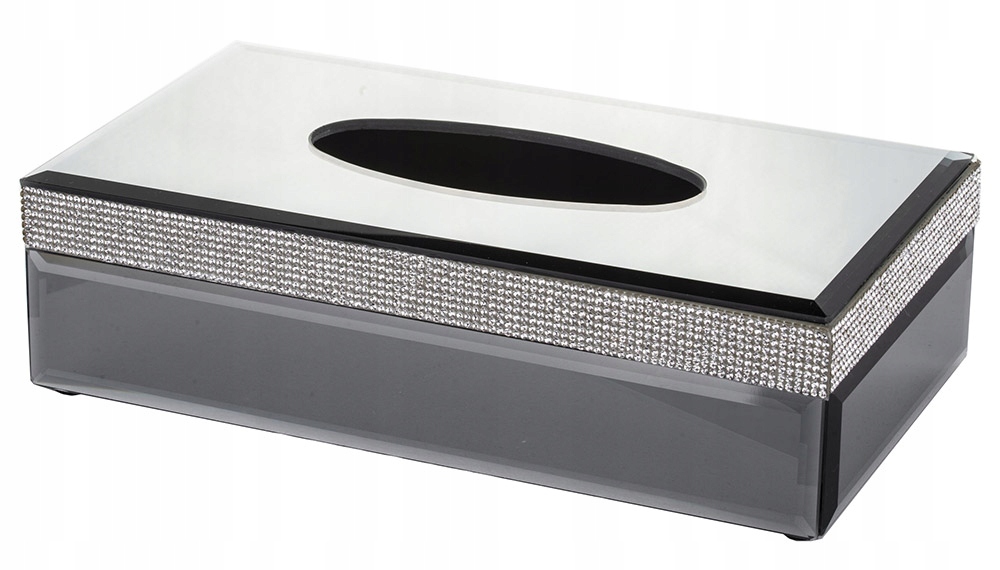 Krabička Na Ubrousky Zrcadlový Ubrousek Grafitový Krabička Na Ubrousky Glamour
