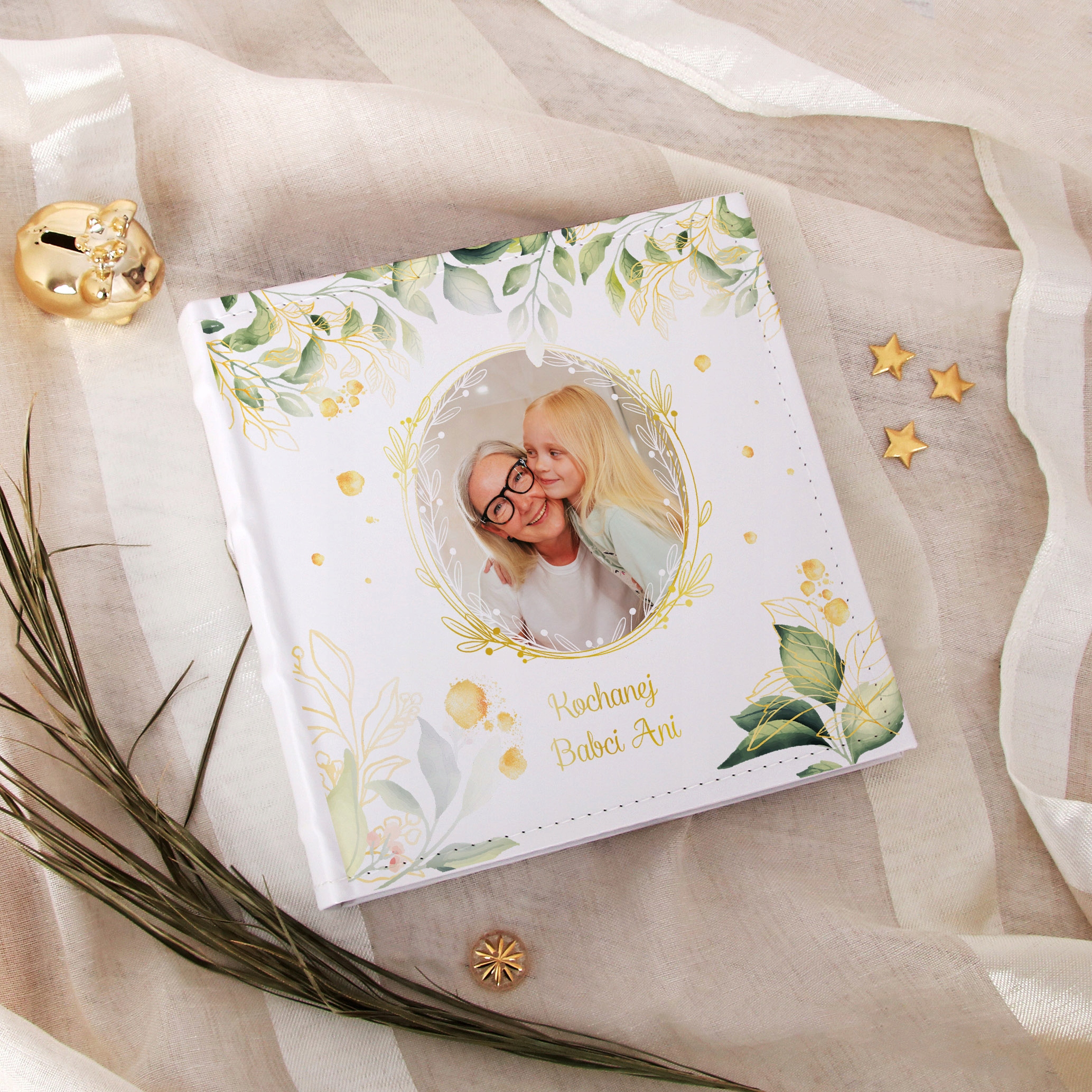 Album z kieszeniami ekoskórzowy 10x15 cm na 200 zdjęć biały