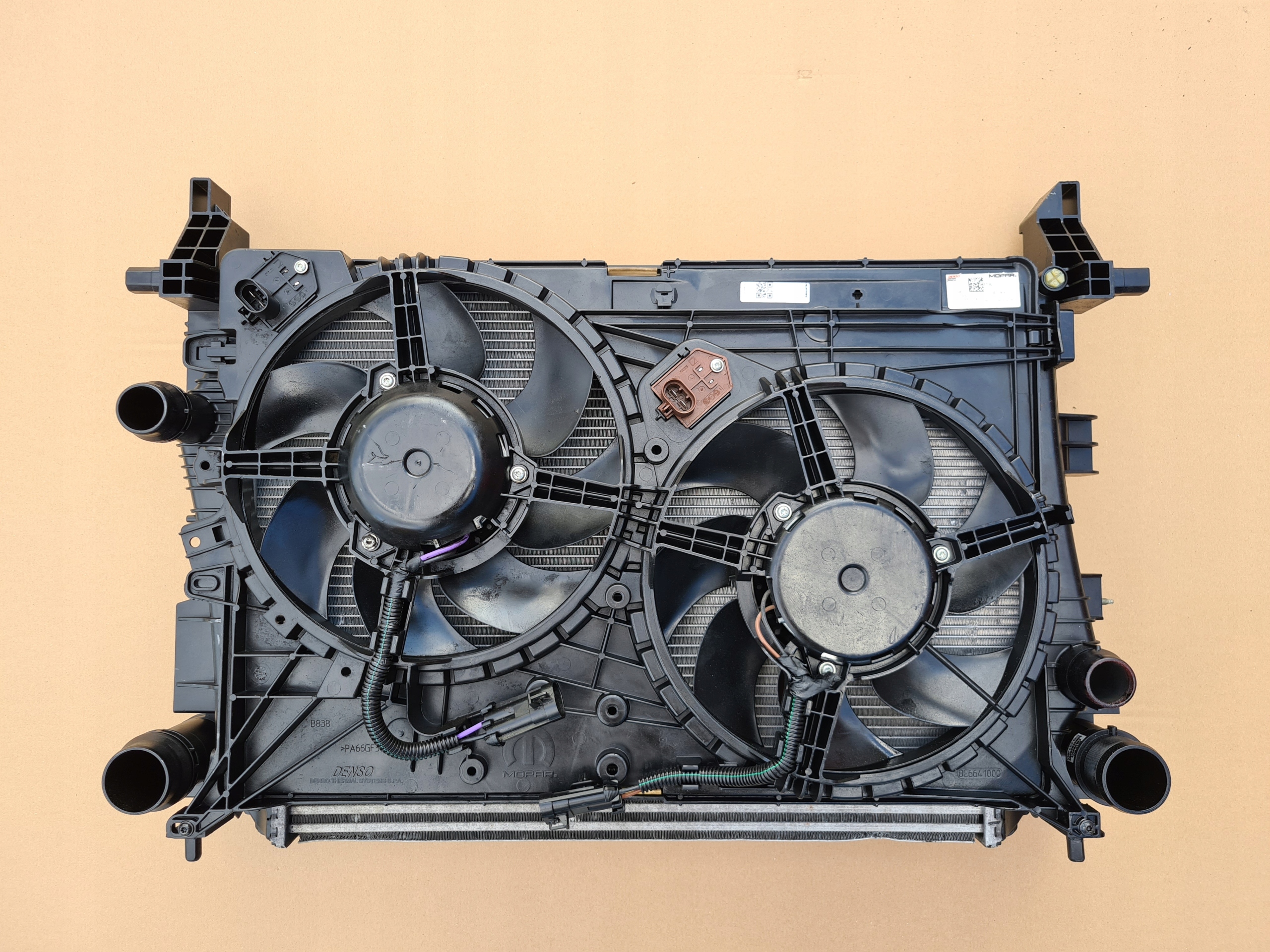 КОМПЛЕКТ РАДИАТОРЫ ВЕНТИЛЯТОРЫ JEEP КОМПАС 2crd