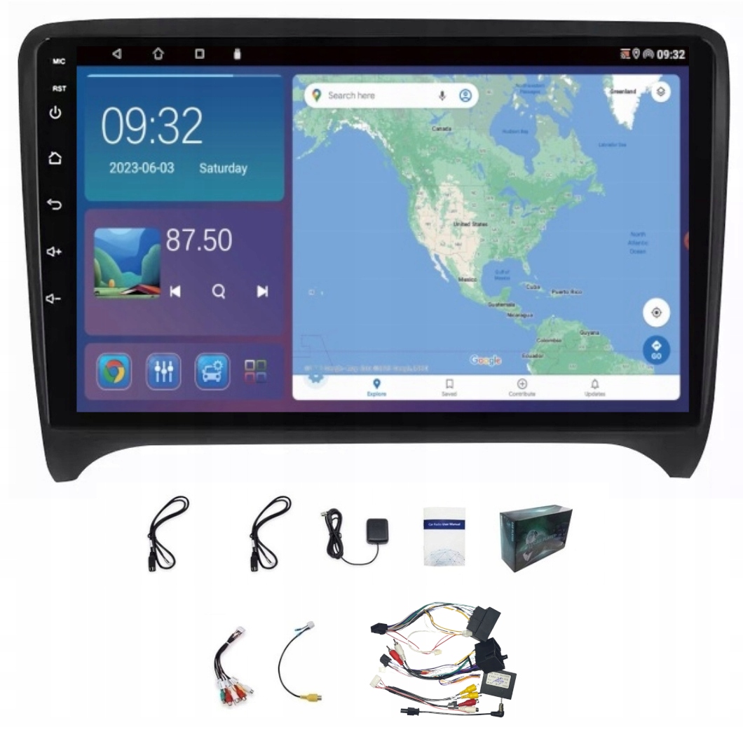 Gps Navigace Rádio Audi Tt 8J 2006-2012 Carplay Android Auto 4GB 64GB