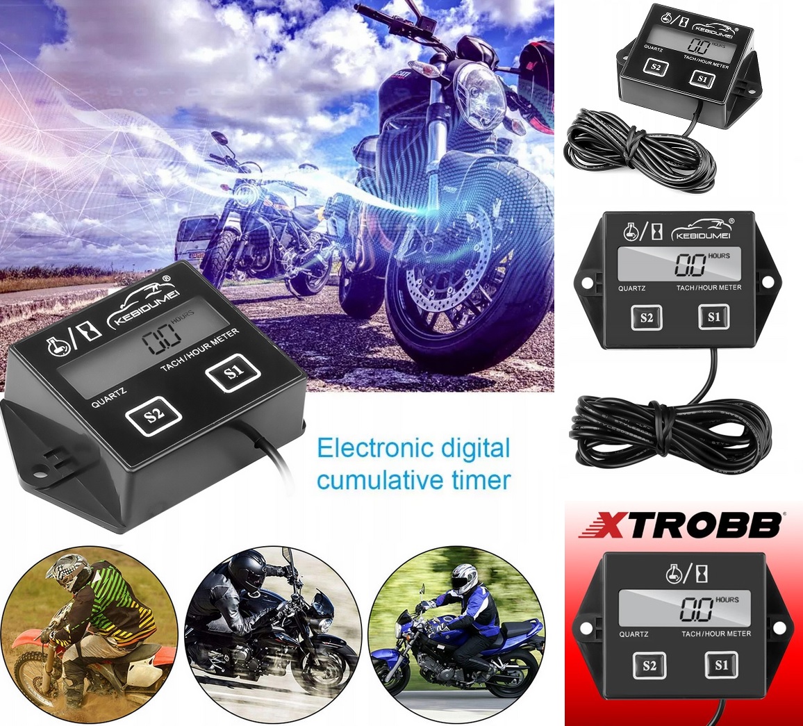 

Licznik Motogodzin LCD Obrotomierz Cross Atv 2T 4T
