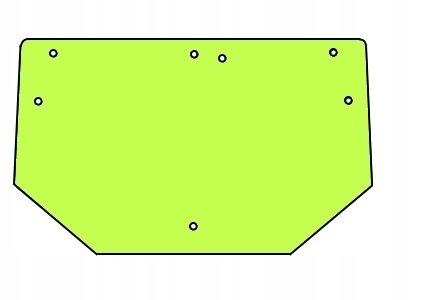 811 250 - заднее стекло John Deere 5300 5400 5500 5310 5410...