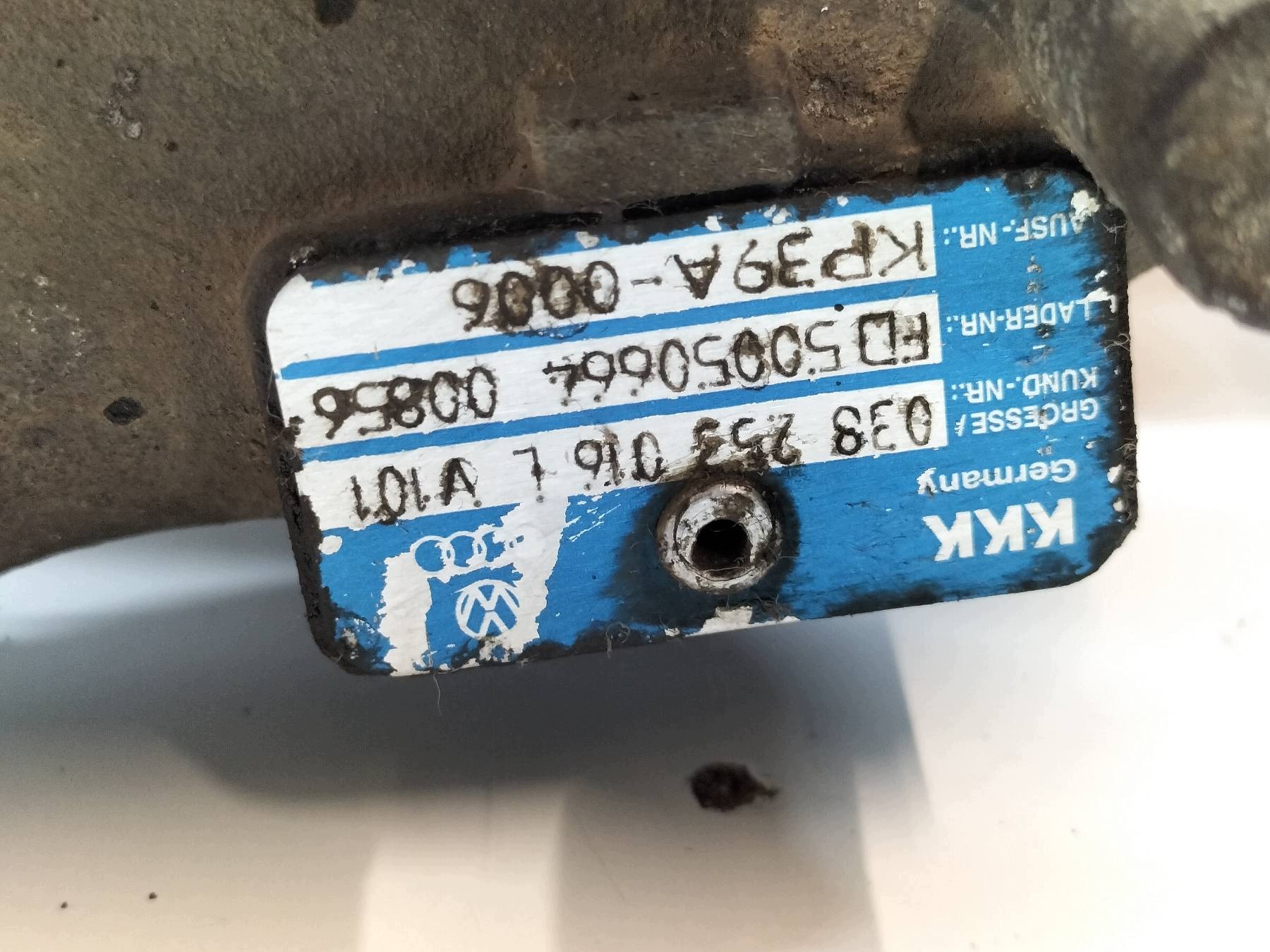 turbo 038253016L 1.9 TDI Skoda Fabia e (1999-2007)