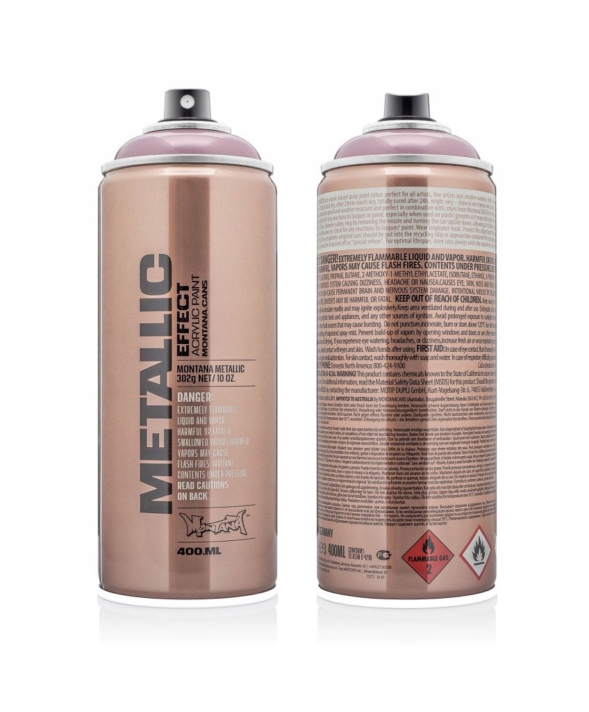 Farba Montana Metallic Efekt Metalik Spray 400ML Rose Róż