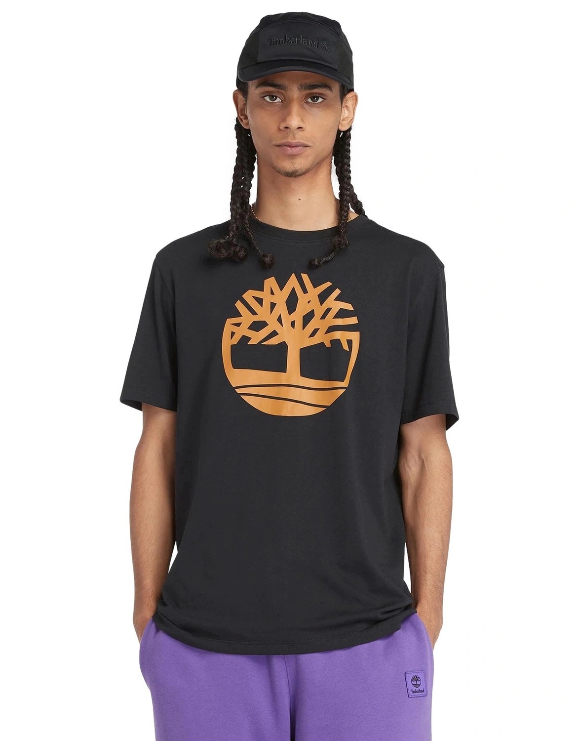 Tričko pánské Timberland tričko tee Northwood regular černé bavlněné