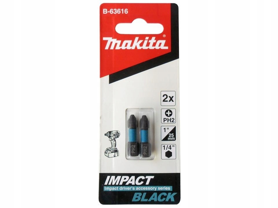

Makita Końcówki Wkrętakowe Bity PH2 2SZT B-63616