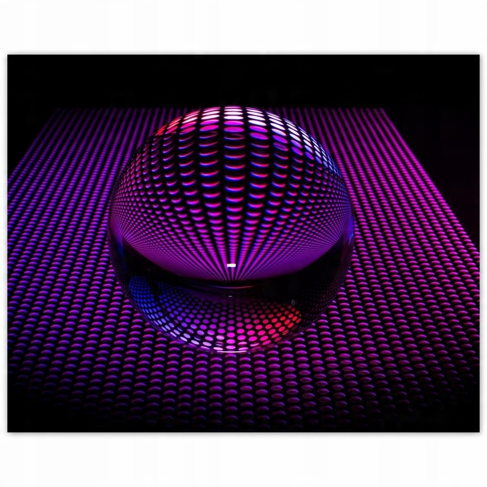 

Plakat 50x40 Fioletowa kula