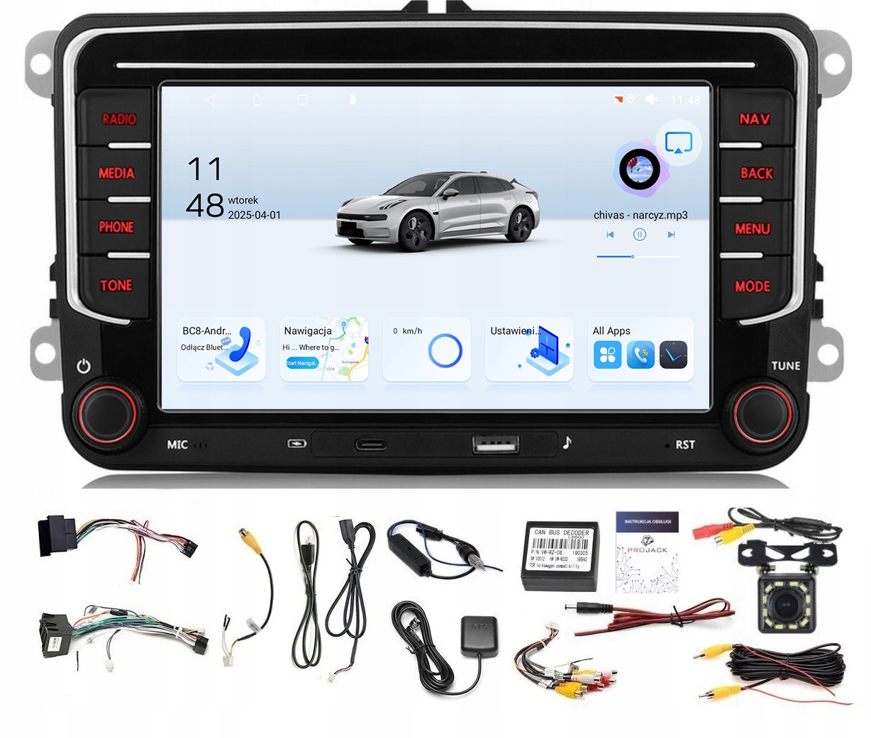 Rádio Navigácia Android Seat Altea XL 2006-2015 Carplay 6GB 128GB