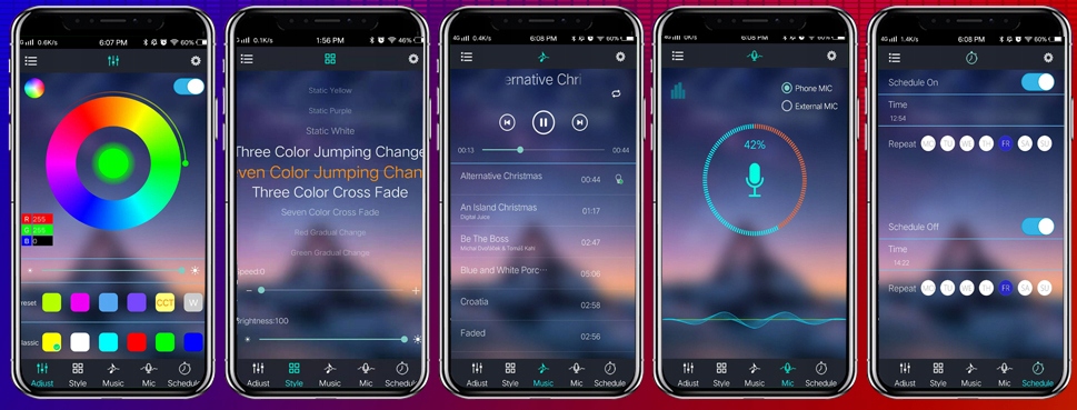 OSWIETLENIE PODWOZIA 4 LISTWY LED RGB ANDROID APP Manufacturer catalog number APP
