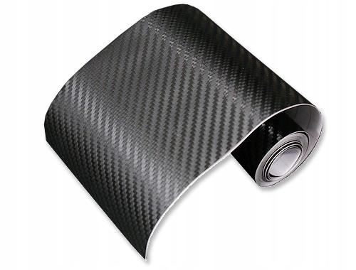 Folia, listwa carbon 3D Czarna 12x200cm