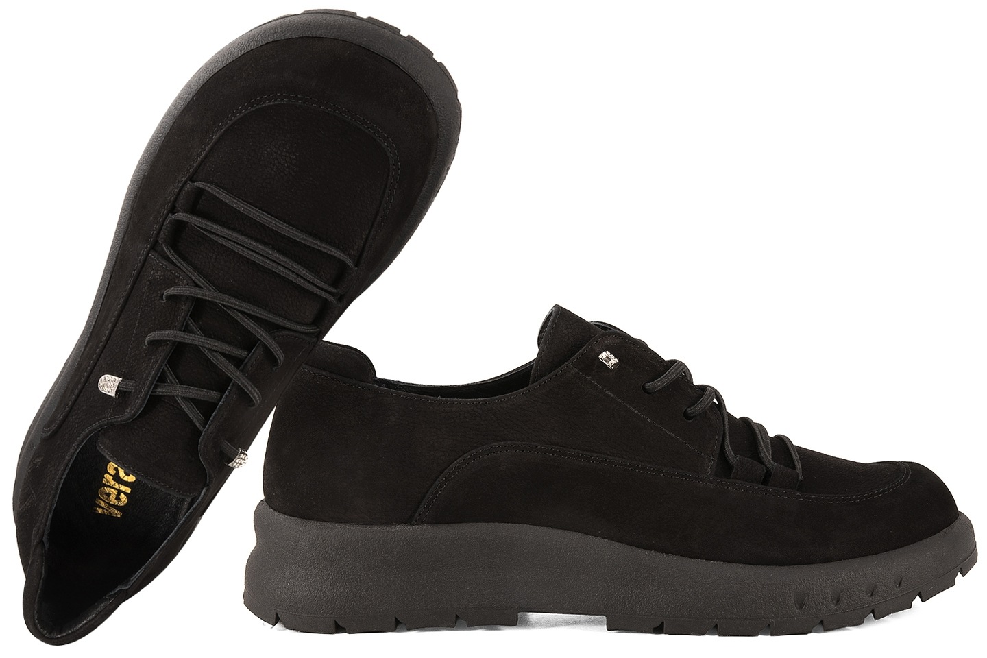 Verano 014.EMK6047 Dámské Kožené Tenisky Casual černé 40