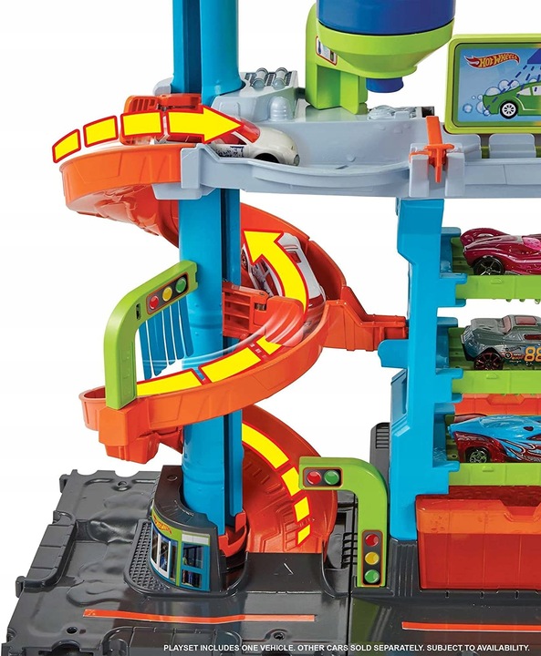 HOT WHEELS ZESTAW ZAKRĘCONA MEGA MYJNIA Colour Shifters Marka Hot Wheels