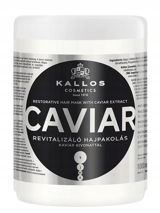 KALLOS KJMN MASKA KAWIOR REWITALIZUJĄCA 1000 ml