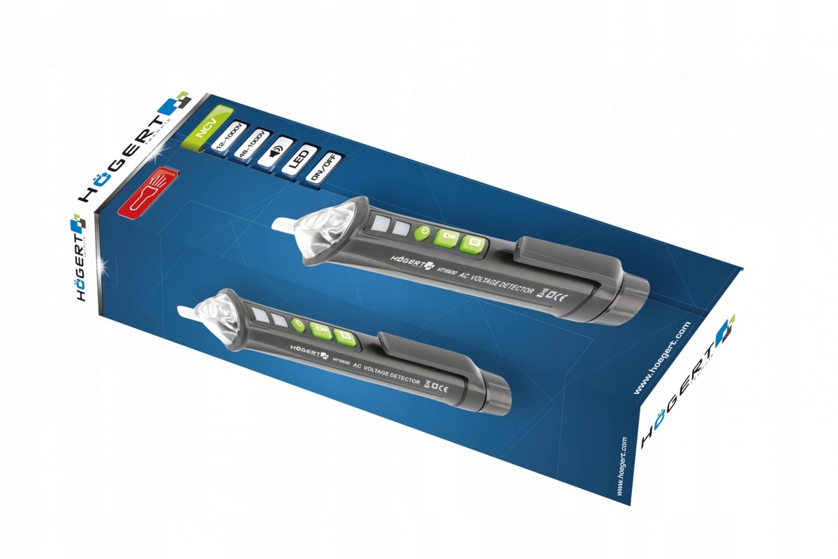 INDUKCYJNY PRÓBNIK NAPIĘCIA 12-1000V HOGERT Kod producenta HT1E630
