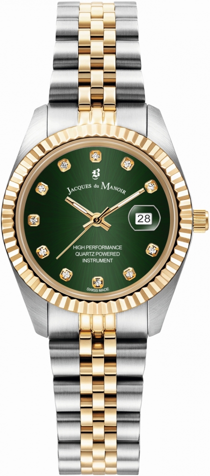 Zegarek damski Jacques Du JWL01206 zielony klasyczny