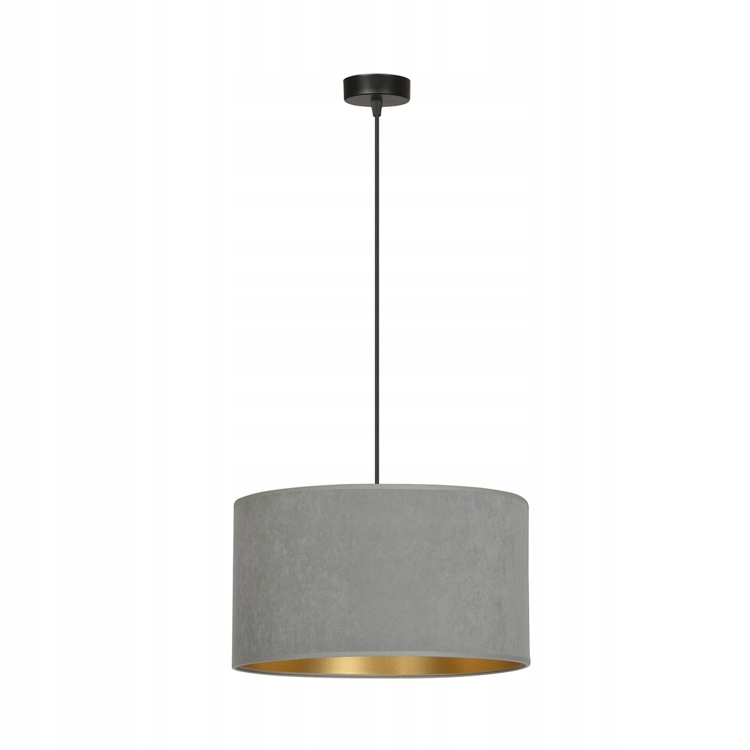 Závěsná lampa Hilde 1-bodová, šedé stínidlo, E27, 35 cm