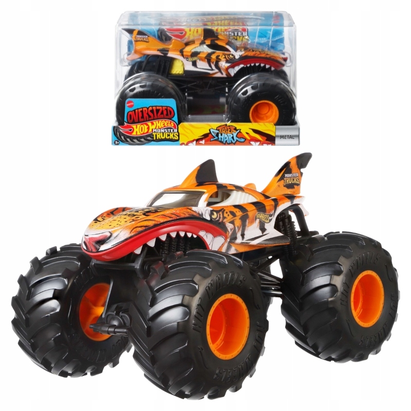 Hot Wheels Monster Truck Oversized 1:24 Tiger Shark JDR02