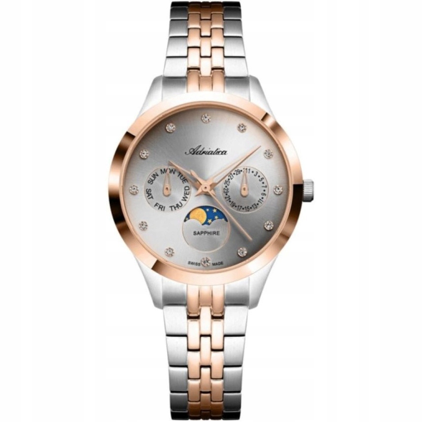 Dámské hodinky Adriatica A3833.R147QF Zirkony stříbrné