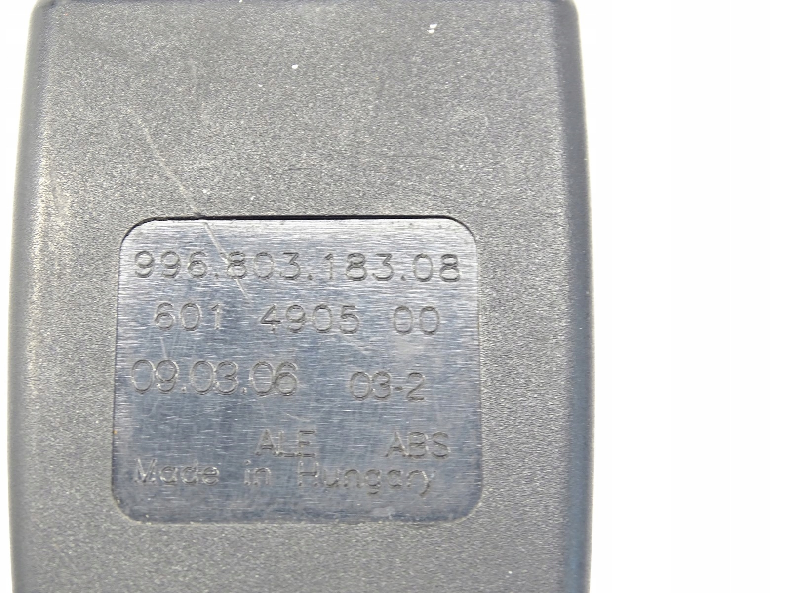 ZAPINKA PASOW safety left front PORSCHE 987 99680318308