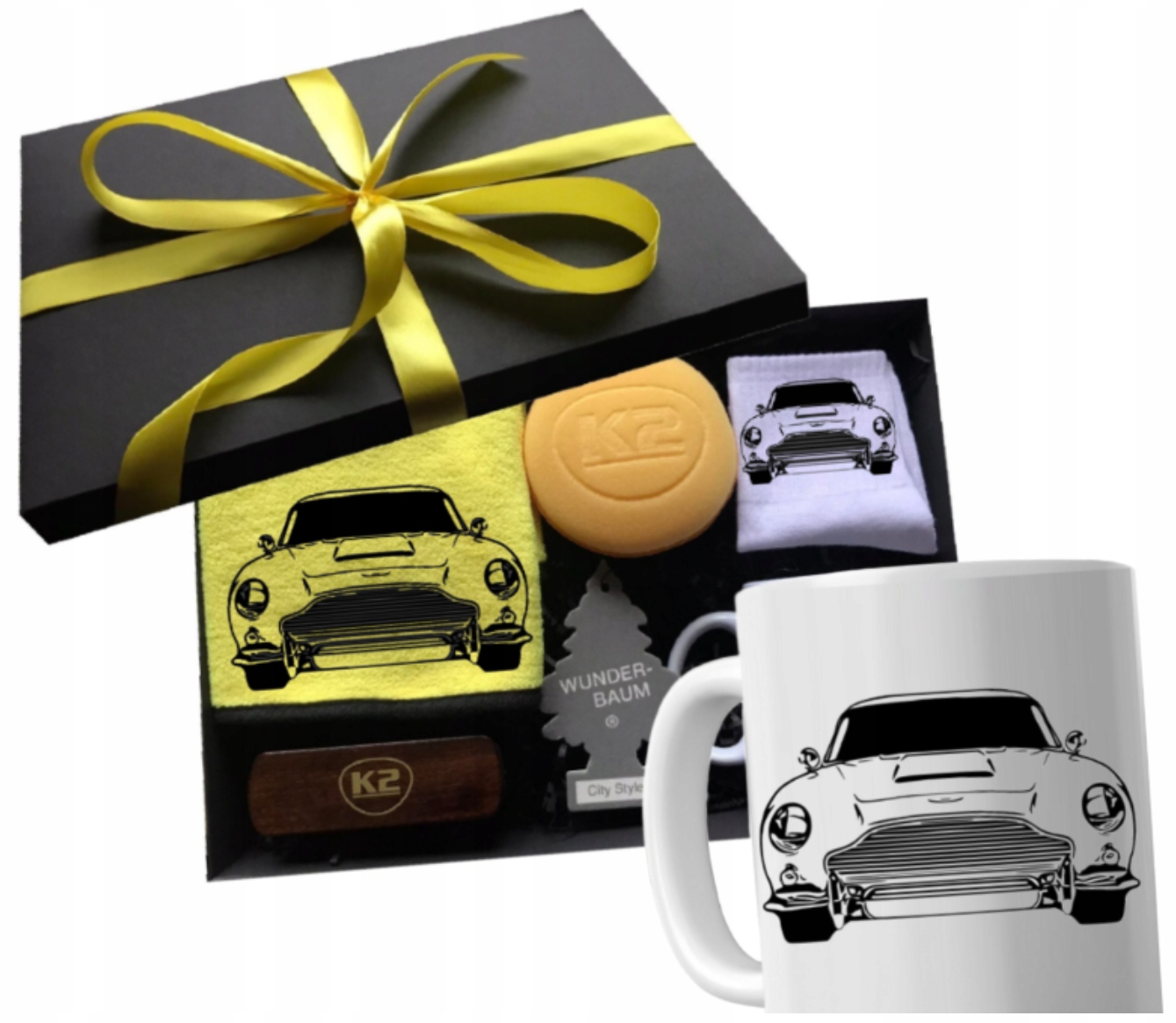 Sada dárek pro fanouška Aston Martin, narozeninový hrnek Bond 007 pro řidiče