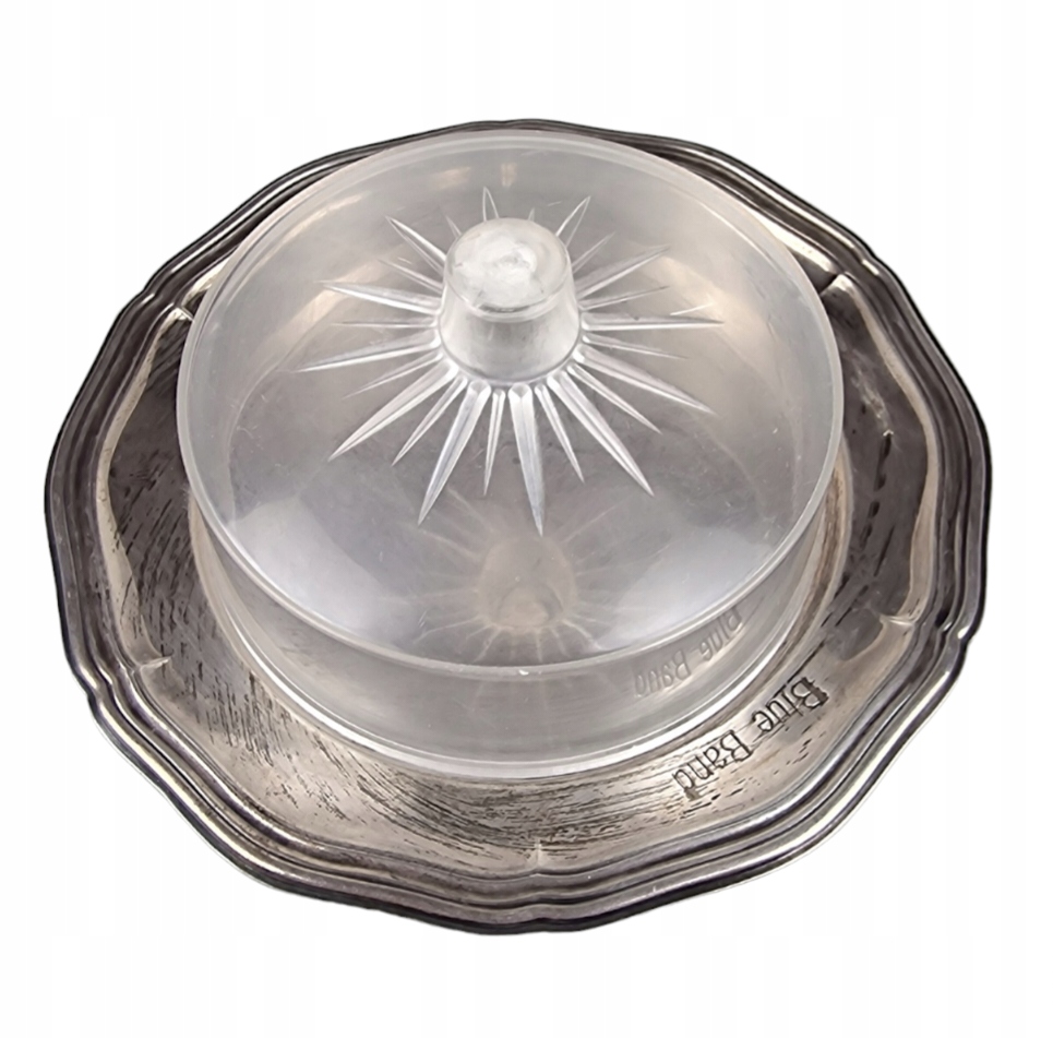 VINTAGE POSREBRZANY TALERZYK Z PRZYKRYWKĄ