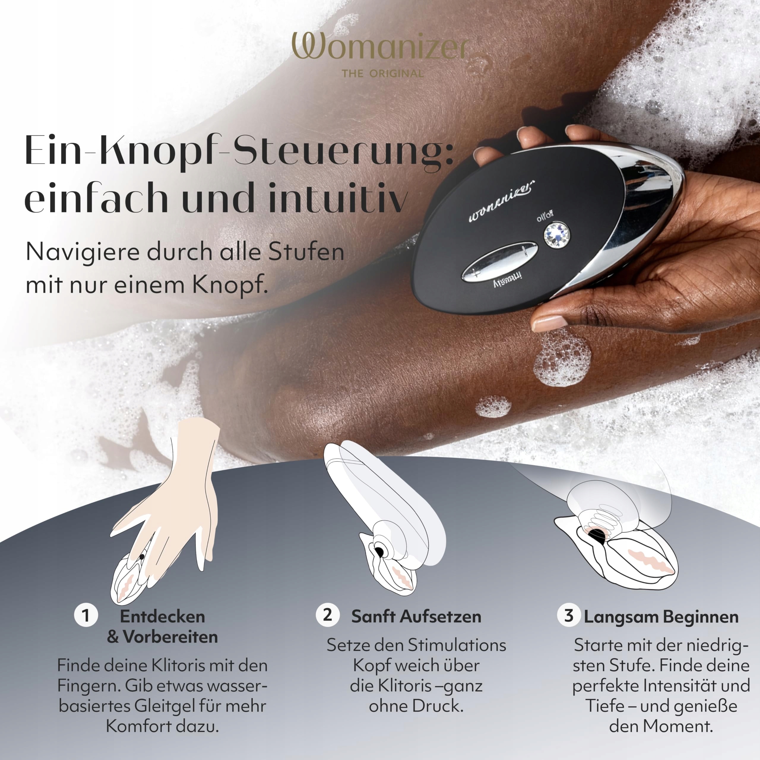 WOMANIZER W500 Wibrator Klitoralny Dla Dorosłych 12 Trybów Wodoodporny — miniatura 4
