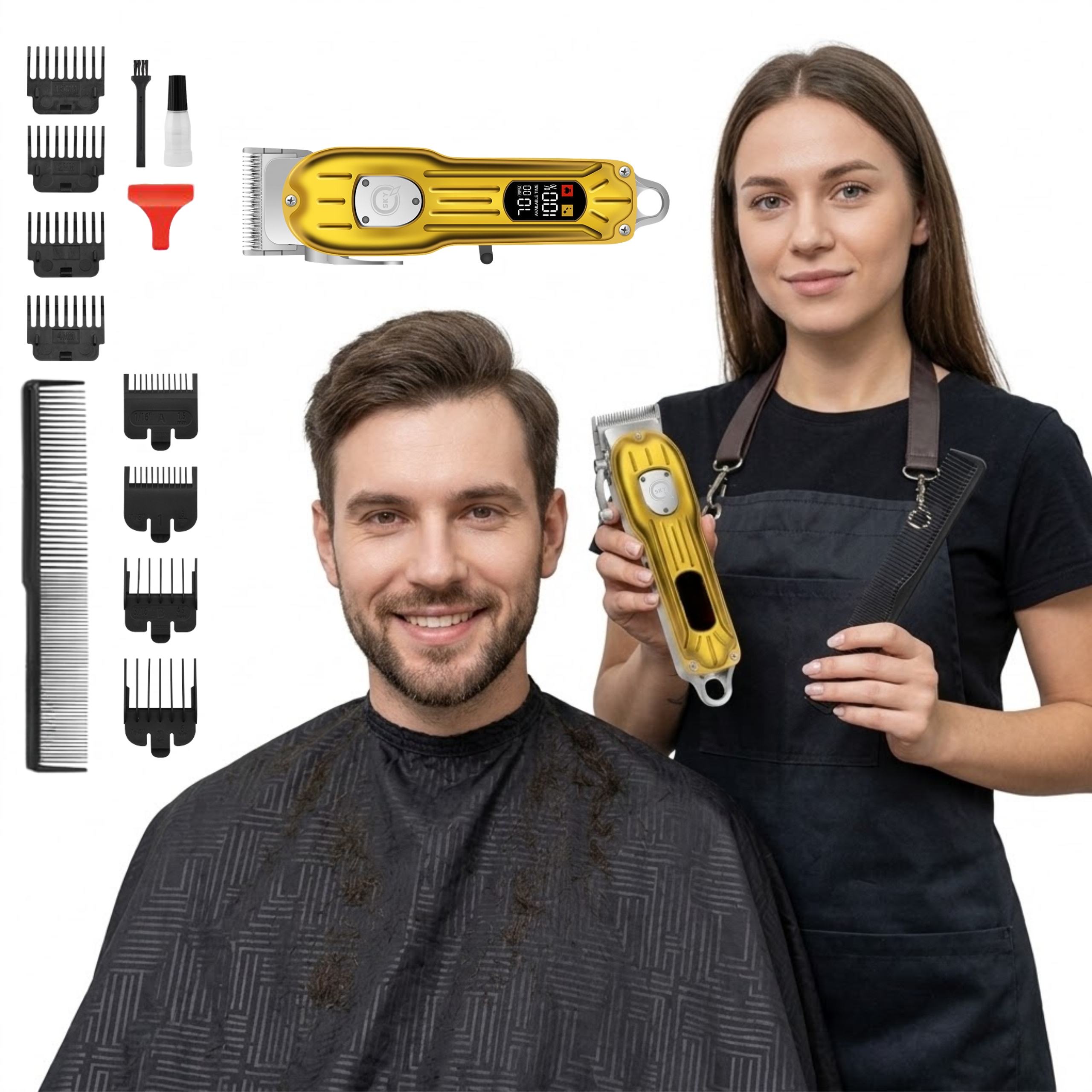 Машинка для стрижки волос Zilan ELECTRIC Hair CLIPPER 11IN1 VOLTURNUS