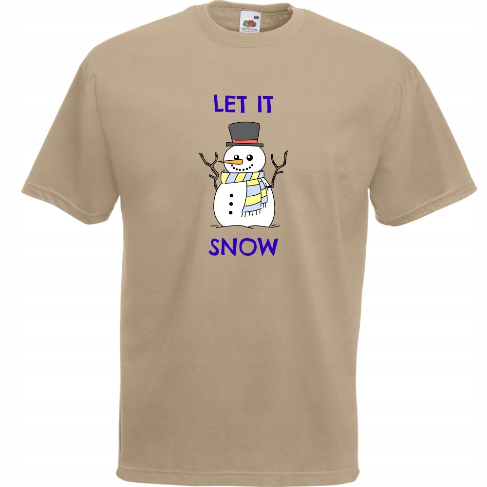 

Koszulka let it snow bałwan M khaki