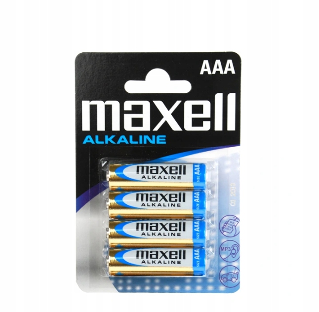 

Bateria Alkaliczna LR03 (aaa) Maxell Shrink /4szt/