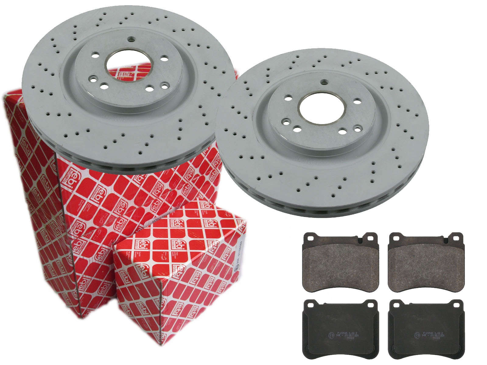 Диски колодки FEBI передні MERCEDES SLK R171 330 мм