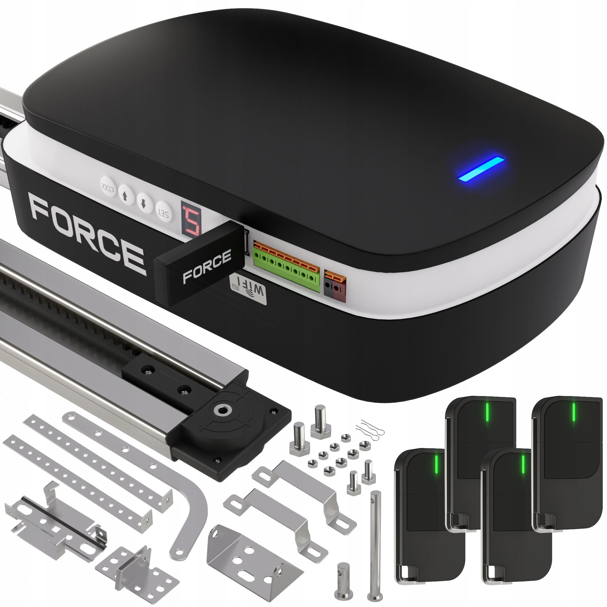 Pohon Pre Garážovú Bránu Force Best 1000 Ultra Do 15 m2 WiFI