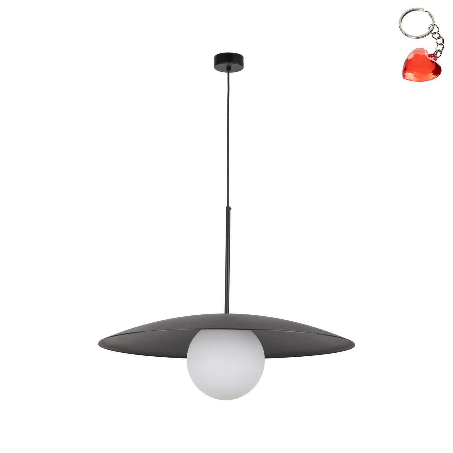 Závěsná lampa Slate Black Glass 10637 Tk Lighting