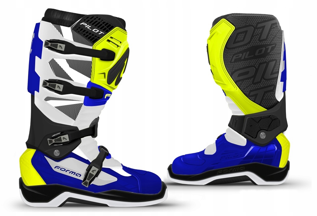 Buty cros quad Forma PILOT YELLOW/WHITE/BLUE 46 Typ Cross / Enduro
